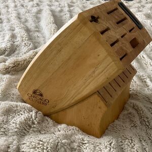 Chicago Cutlery Wooden Knife Block